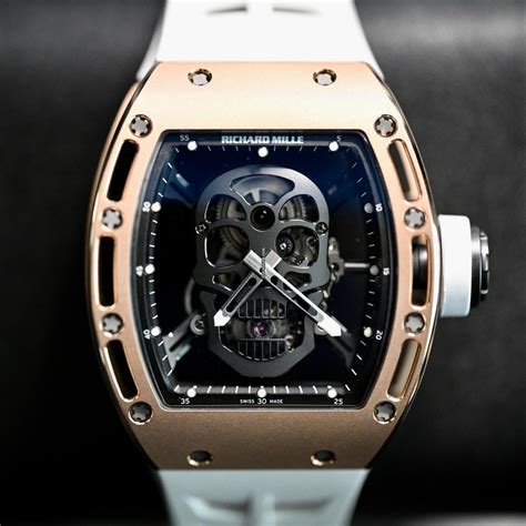 richard mille rm052 skull tourbillon in rose gold and diamonds|Richard Mille RM 052 'Skull' Tourbillon Rose Gold .